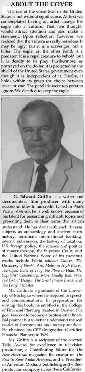 G Edward Griffin, The Creature From Jekyll Island